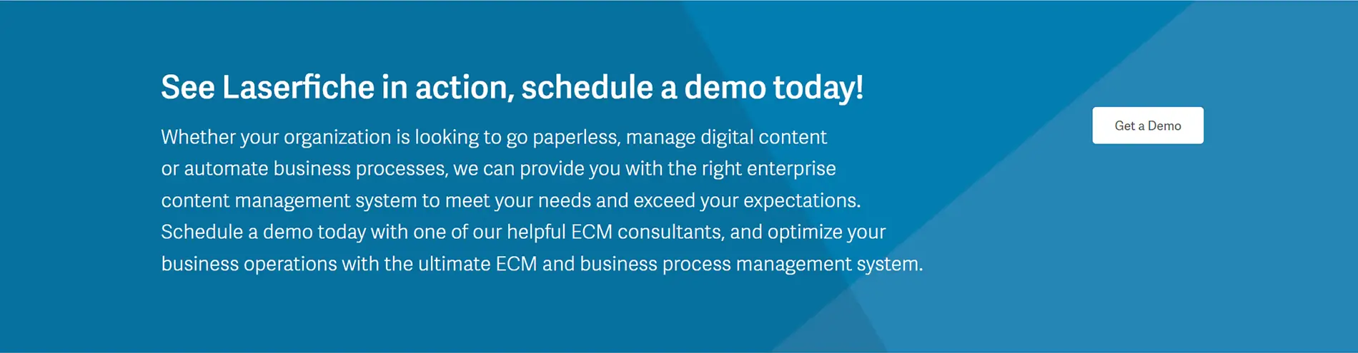 Before, Call to Action, Laserfiche Website - Property of Laserfiche®