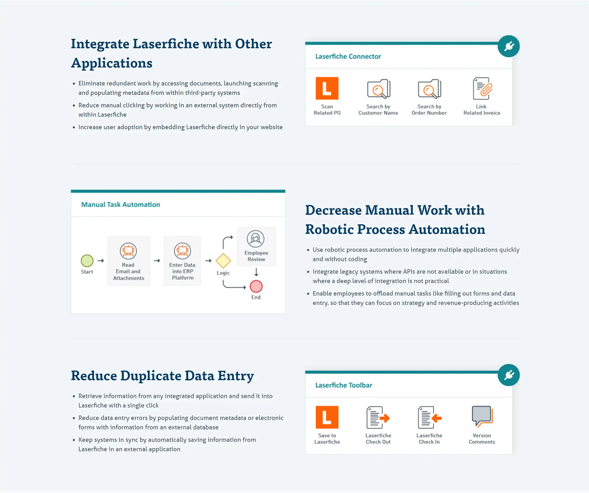 After, Features, Laserfiche Website - Property of Laserfiche®
