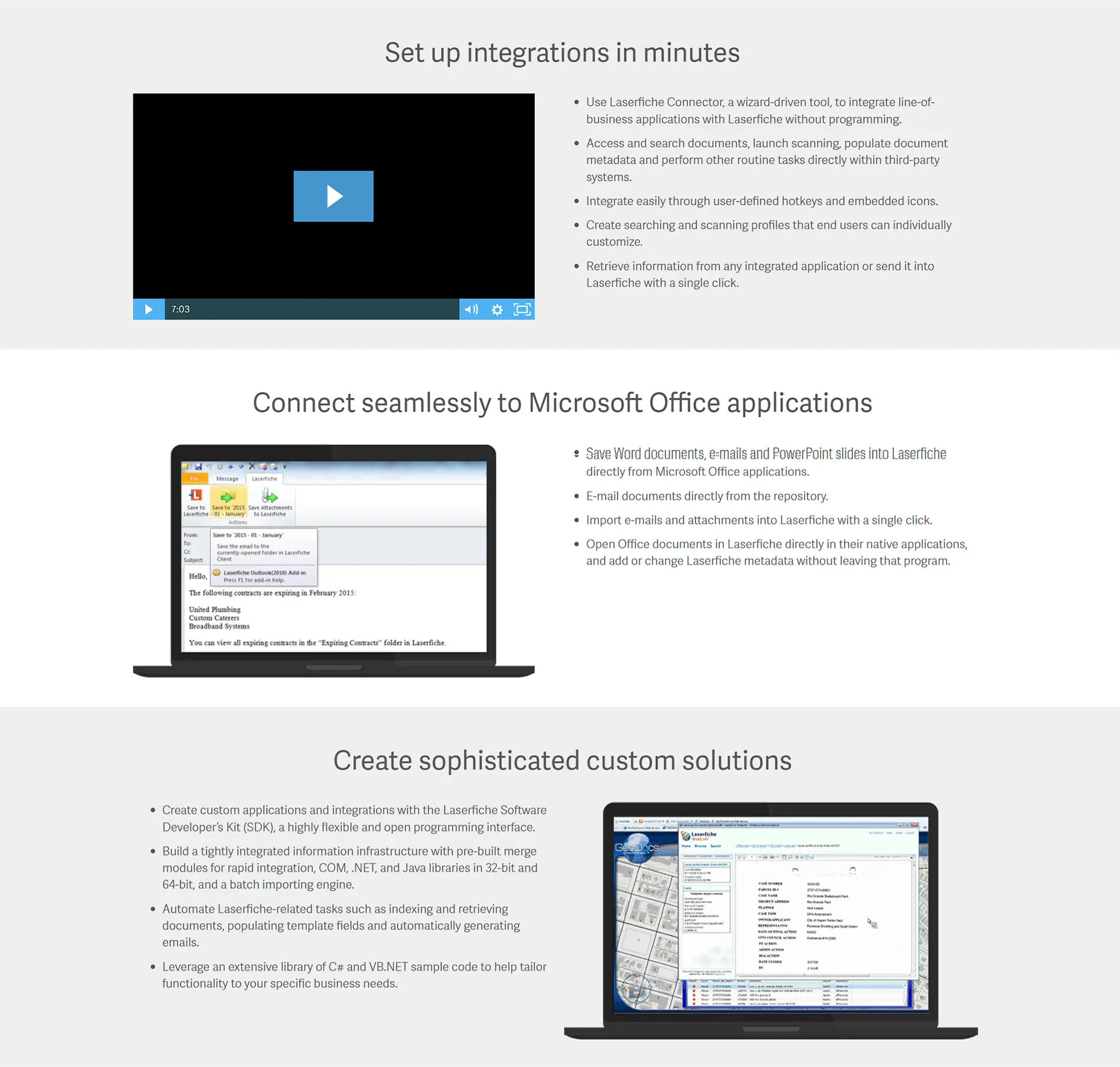 Before, Features, Laserfiche Website - Property of Laserfiche®