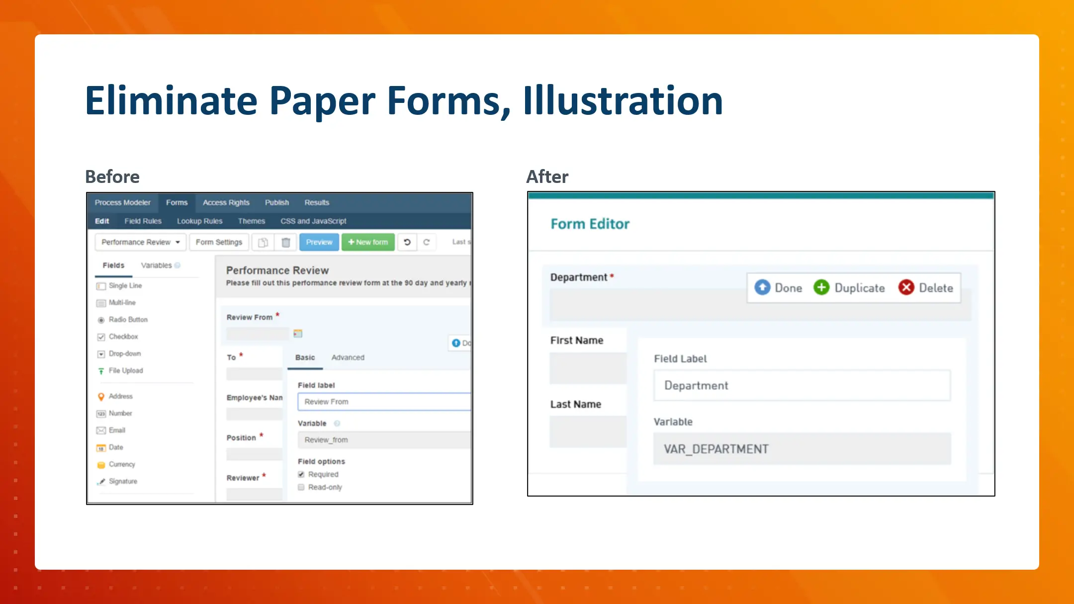 Laserfiche Website, Illustration Redesign, Paper Forms - Property of Laserfiche®
