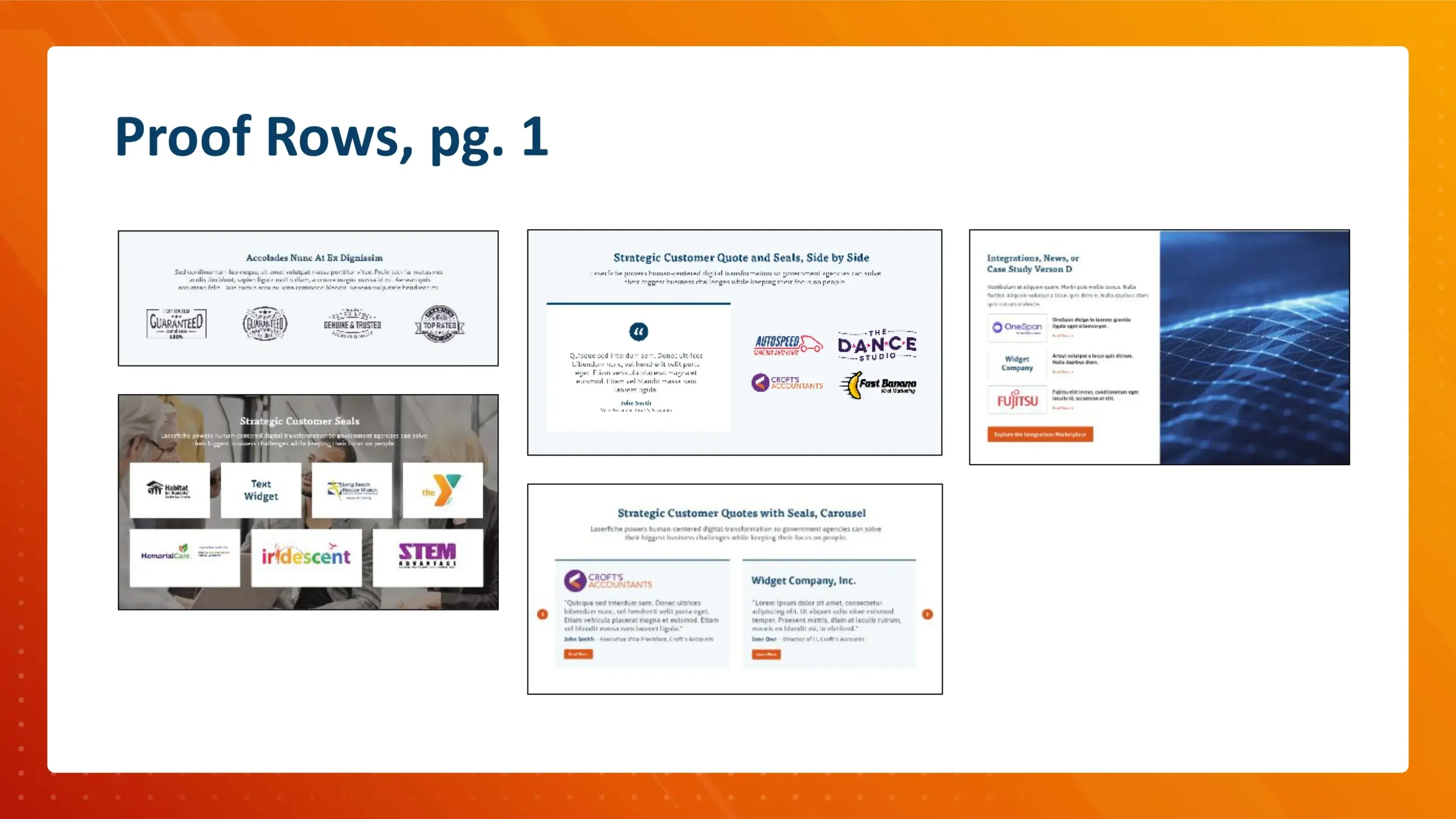 Laserfiche Website, Modules - Proof Rows, Part 1 - Property of Laserfiche®